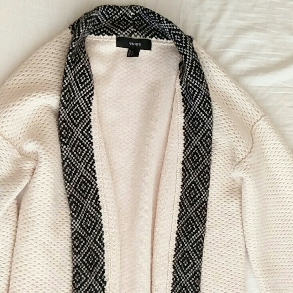 Oversized wool cardigan
